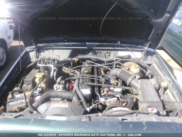 1J4FF68S9XL629387 - 1999 JEEP CHEROKEE SPORT/CLASSIC მწვანე ფოტო 10