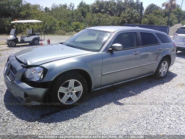 2D4FV47VX7H687484 - 2007 DODGE MAGNUM SXT BLUE photo 2