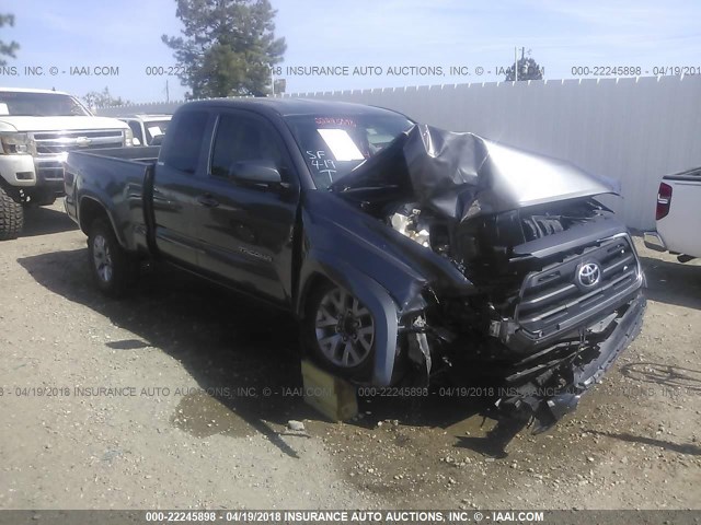 5TFRX5GN3GX056243 - 2016 TOYOTA TACOMA ACCESS CAB/SR/SR5 ნაცრისფერი ფოტო 1
