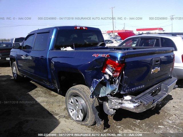 3GCUKREC7GG193854 - 2016 CHEVROLET SILVERADO K1500 LT BLUE photo 3