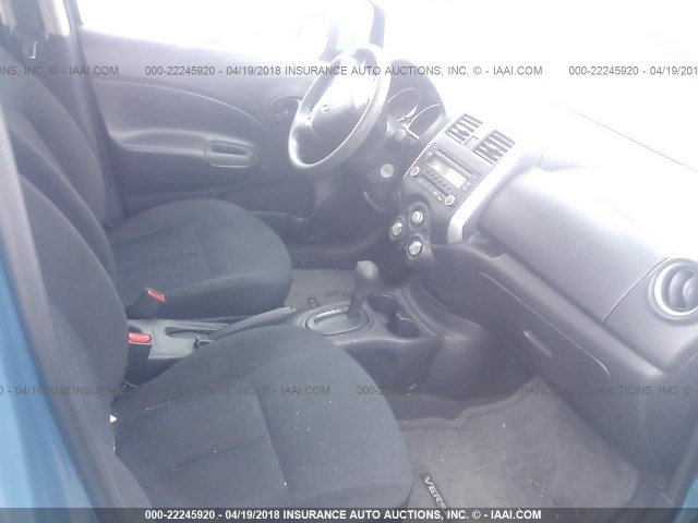 3N1CE2CP3EL369595 - 2014 NISSAN VERSA NOTE S/S PLUS/SV/SL TEAL photo 5