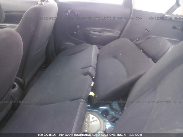 3N1CE2CP3EL369595 - 2014 NISSAN VERSA NOTE S/S PLUS/SV/SL TEAL photo 8