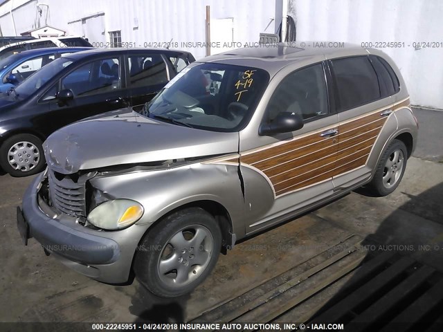 3C4FY58B32T302703 - 2002 CHRYSLER PT CRUISER TOURING Champagne photo 2