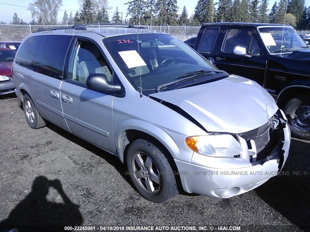 2D4GP44L25R553660 - 2005 DODGE GRAND CARAVAN SXT SILVER photo 1