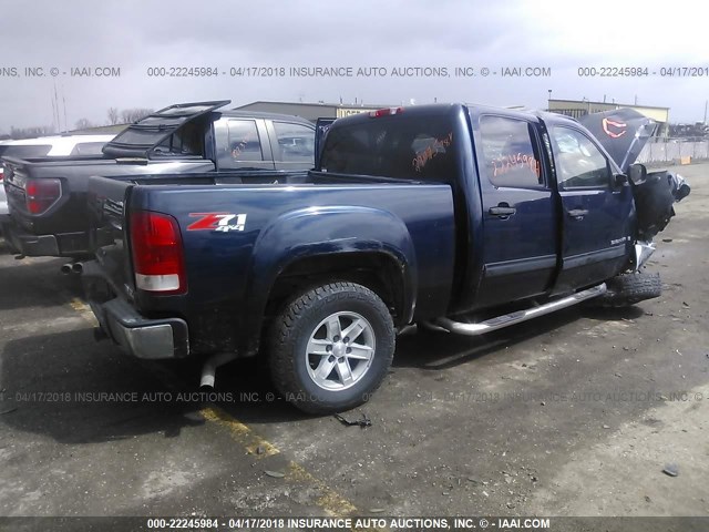 2GTEK13M171574612 - 2007 GMC NEW SIERRA K1500 BLUE photo 4