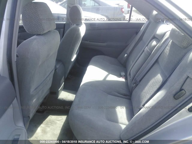 4T1BE32K93U137649 - 2003 TOYOTA CAMRY LE/XLE/SE SILVER photo 8