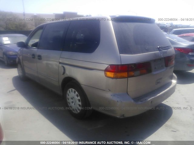 5FNRL18554B133686 - 2004 HONDA ODYSSEY LX GOLD photo 3