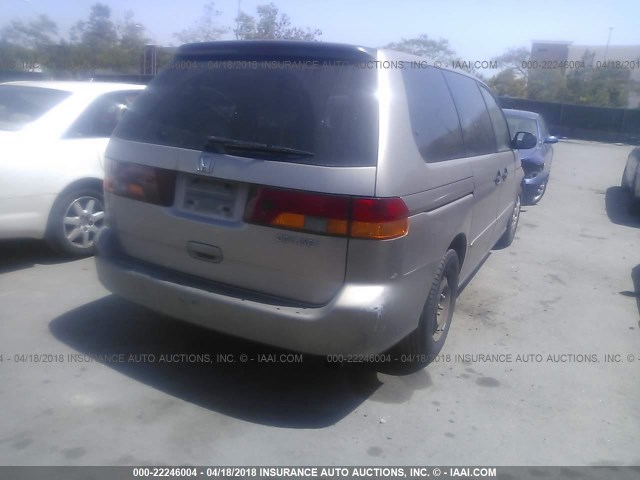 5FNRL18554B133686 - 2004 HONDA ODYSSEY LX GOLD photo 4