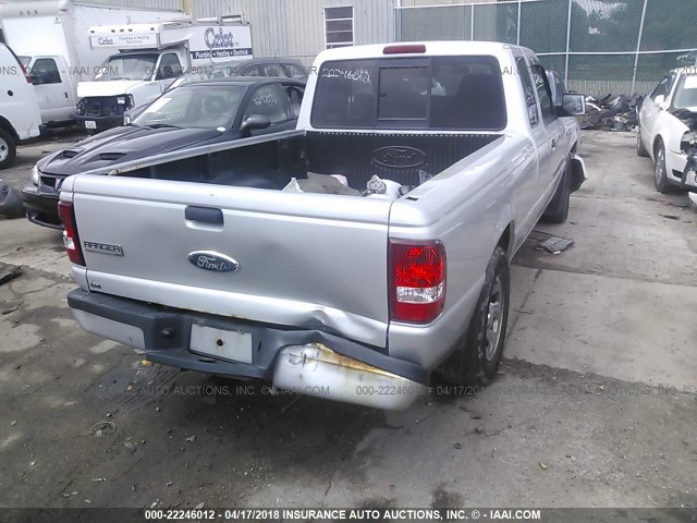 1FTYR14U87PA90852 - 2007 FORD RANGER SUPER CAB GRAY photo 4