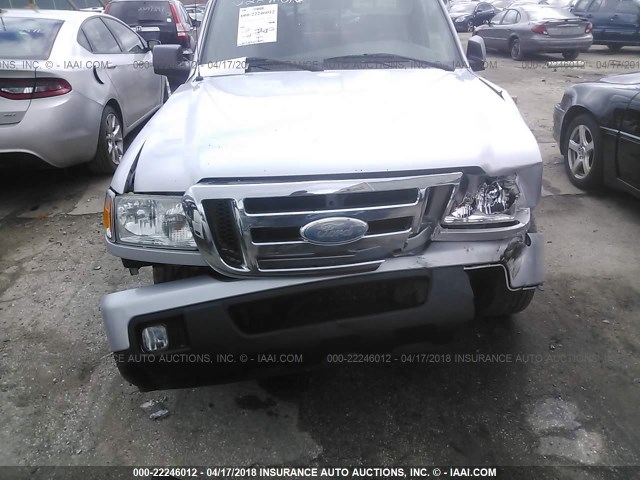 1FTYR14U87PA90852 - 2007 FORD RANGER SUPER CAB GRAY photo 6