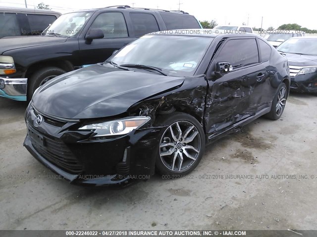 JTKJF5C71GJ018853 - 2016 TOYOTA SCION TC 黑色 照片 2