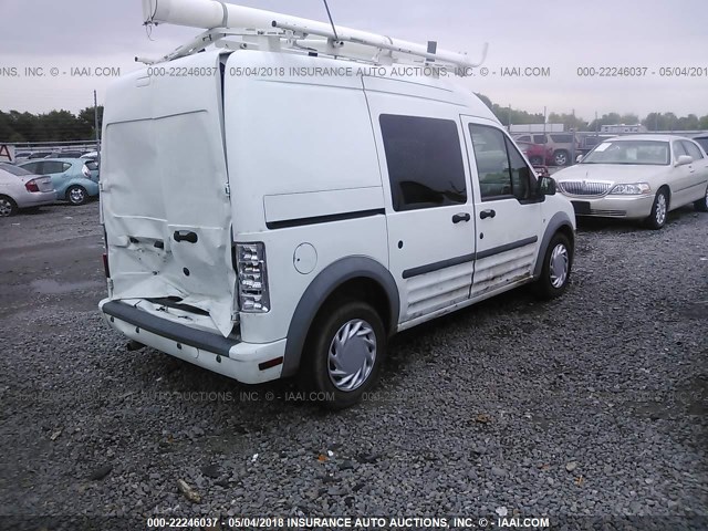 NM0LS7BN2DT166613 - 2013 FORD TRANSIT CONNECT XLT WHITE photo 4