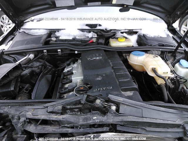 WAUDF78E46A018543 - 2006 AUDI A4 2.0T QUATTRO BLACK photo 10