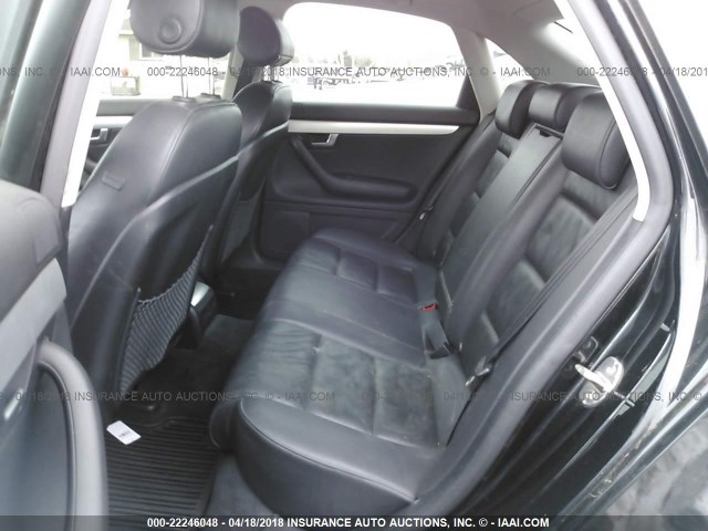 WAUDF78E46A018543 - 2006 AUDI A4 2.0T QUATTRO BLACK photo 8