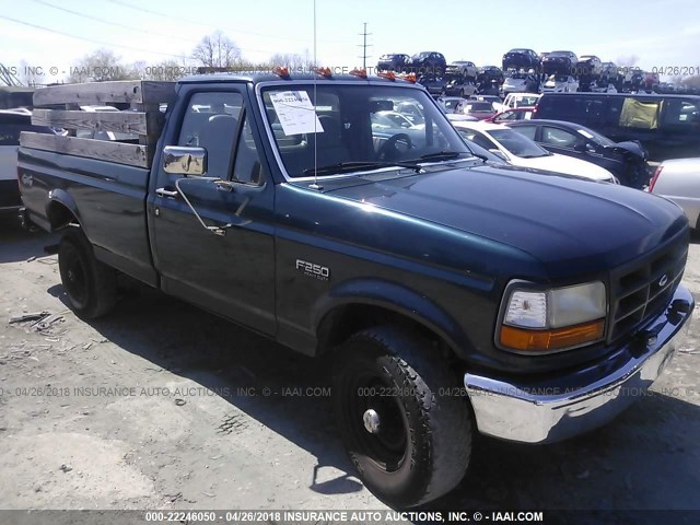 1FTHF26H7VEB68691 - 1997 FORD F250 GREEN photo 1