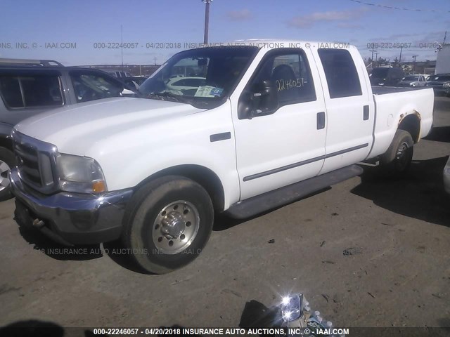 1FTNW20L4YEB23454 - 2000 FORD F250 SUPER DUTY WHITE photo 2