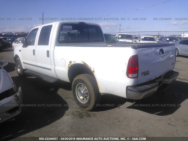 1FTNW20L4YEB23454 - 2000 FORD F250 SUPER DUTY WHITE photo 3