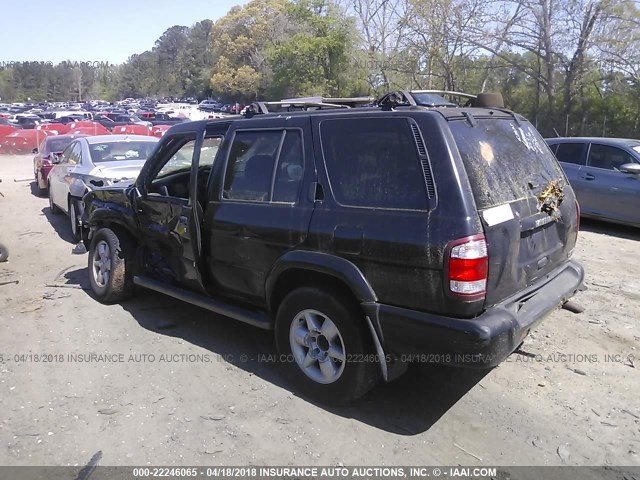 JN8DR09X41W578533 - 2001 NISSAN PATHFINDER LE/SE/XE BLACK photo 3