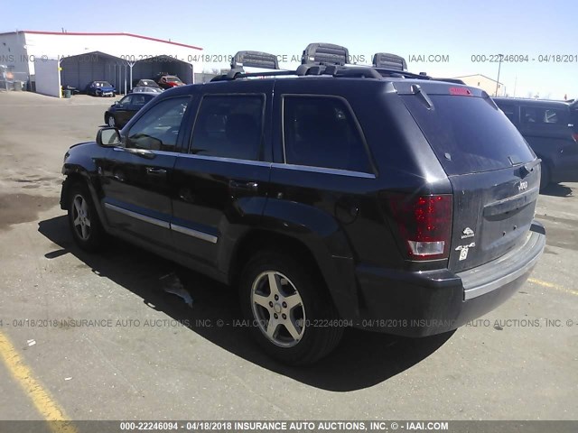 1J4HR582X5C666584 - 2005 JEEP GRAND CHEROKEE LIMITED BLACK photo 3