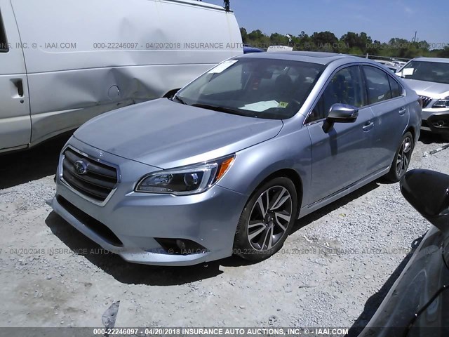 4S3BNAS68H3029581 - 2017 SUBARU LEGACY SPORT SILVER photo 2