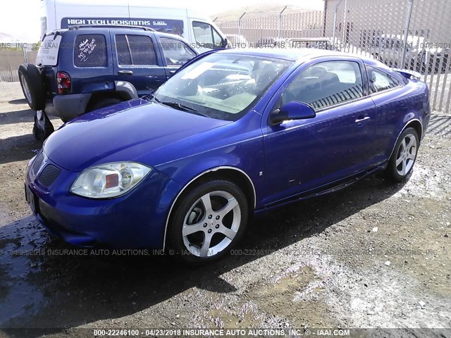 1G2AN15B277297526 - 2007 PONTIAC G5 GT BLUE photo 2