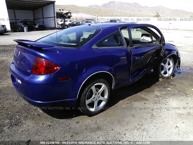 1G2AN15B277297526 - 2007 PONTIAC G5 GT BLUE photo 4