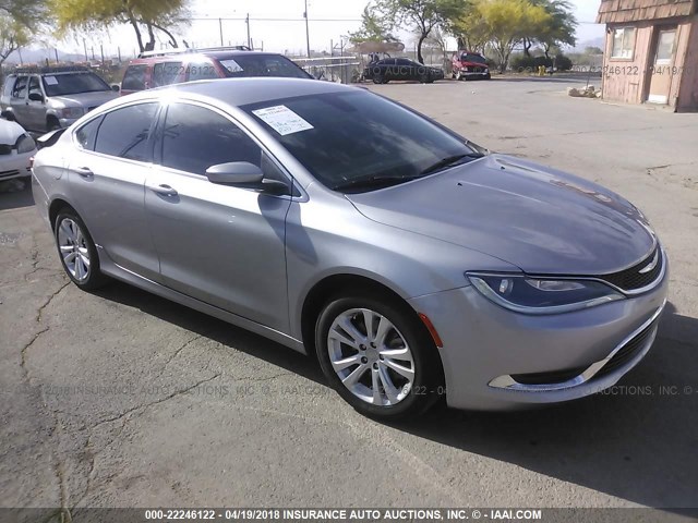 1C3CCCABXFN635877 - 2015 CHRYSLER 200 LIMITED SILVER photo 1