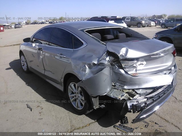 1C3CCCABXFN635877 - 2015 CHRYSLER 200 LIMITED SILVER photo 3