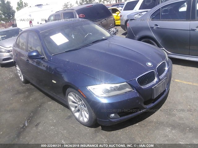 WBAPH5C53BF093069 - 2011 BMW 328 I SULEV BLUE photo 1