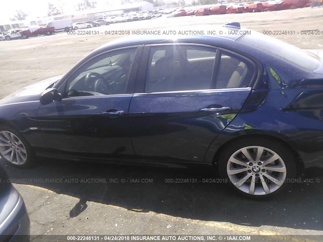WBAPH5C53BF093069 - 2011 BMW 328 I SULEV BLUE photo 6