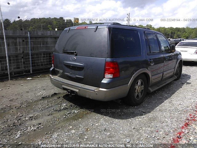 1FMFU18L03LC04444 - 2003 FORD EXPEDITION EDDIE BAUER BLUE photo 4