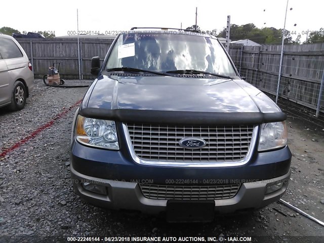 1FMFU18L03LC04444 - 2003 FORD EXPEDITION EDDIE BAUER BLUE photo 6