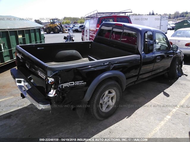 5TESN92N84Z332040 - 2004 TOYOTA TACOMA XTRACAB PRERUNNER შავი ფოტო 4