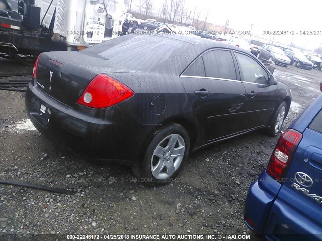 1G2ZG57B684162439 - 2008 PONTIAC G6 SE BLACK photo 4