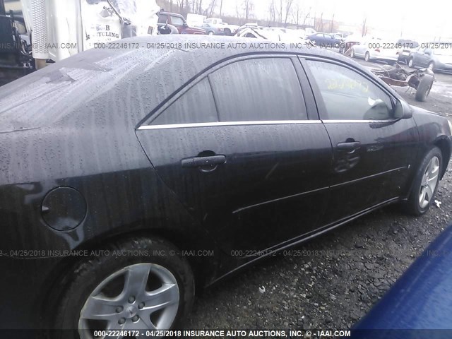 1G2ZG57B684162439 - 2008 PONTIAC G6 SE BLACK photo 6