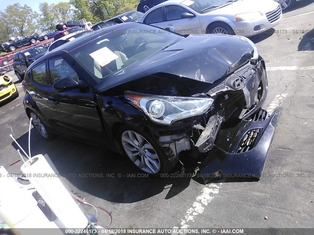 KMHTC6AD3DU146539 - 2013 HYUNDAI VELOSTER BLACK photo 1