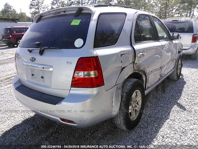 KNDJD736875687002 - 2007 KIA SORENTO EX/LX SILVER photo 4