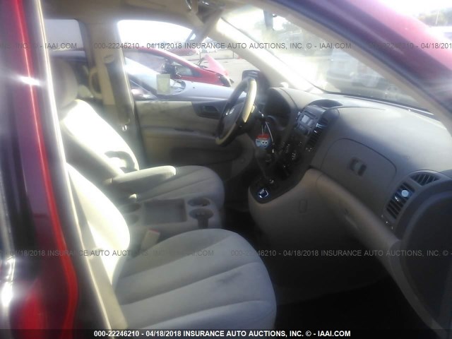 KNDMB233476109226 - 2007 KIA SEDONA EX/LX RED photo 5