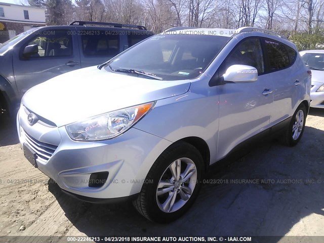 KM8JUCAC6CU534826 - 2012 HYUNDAI TUCSON GLS/LIMITED Light Blue photo 2