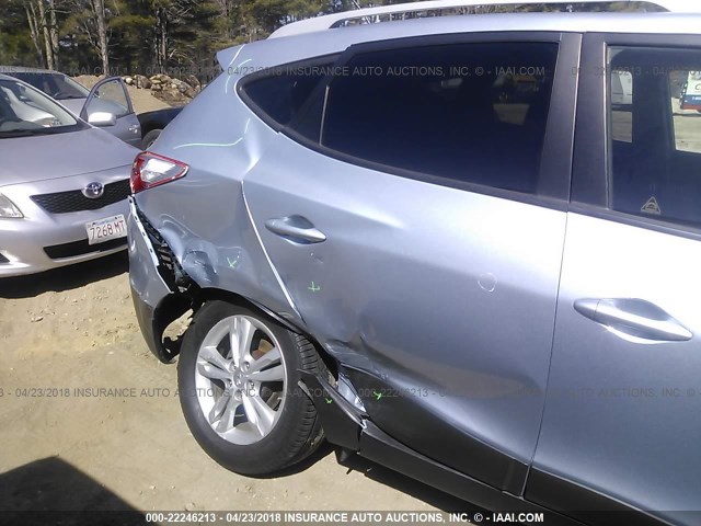 KM8JUCAC6CU534826 - 2012 HYUNDAI TUCSON GLS/LIMITED 浅蓝色 照片 6