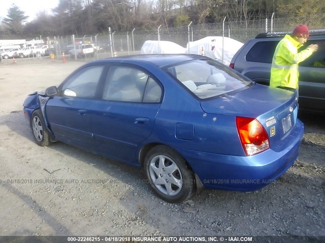 KMHDN46D36U248373 - 2006 HYUNDAI ELANTRA GLS/GT/LIMITED BLUE photo 3