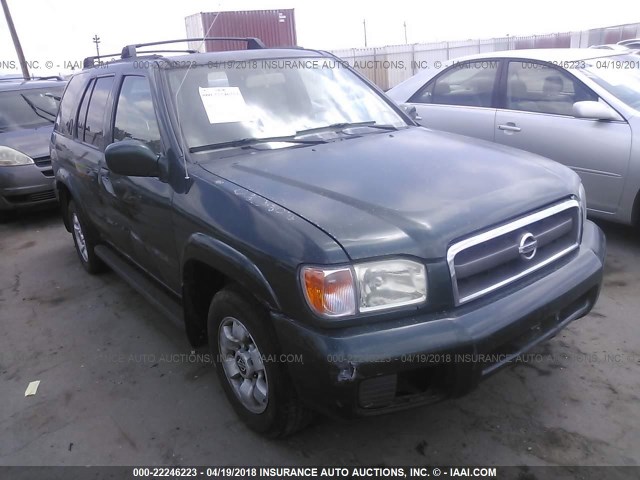 JN8DR09X92W651574 - 2002 NISSAN PATHFINDER LE/SE GREEN photo 1