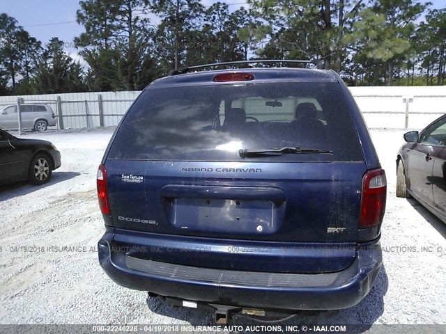 2D4GP44LX5R148694 - 2005 DODGE GRAND CARAVAN SXT BLUE photo 6