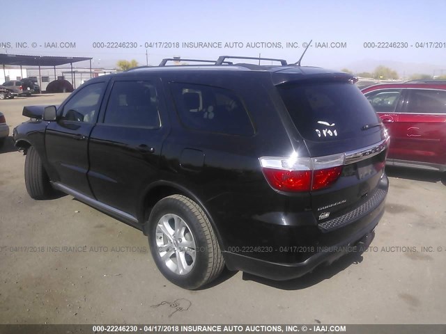 1D4SD4GT3BC648280 - 2011 DODGE DURANGO CREW BLACK photo 3