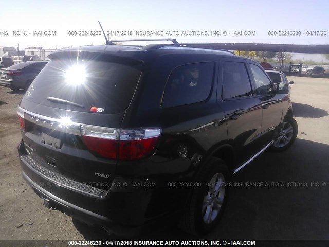 1D4SD4GT3BC648280 - 2011 DODGE DURANGO CREW BLACK photo 4