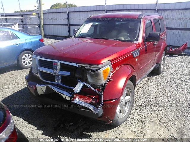 1D8GT28K28W142349 - 2008 DODGE NITRO SXT RED photo 6