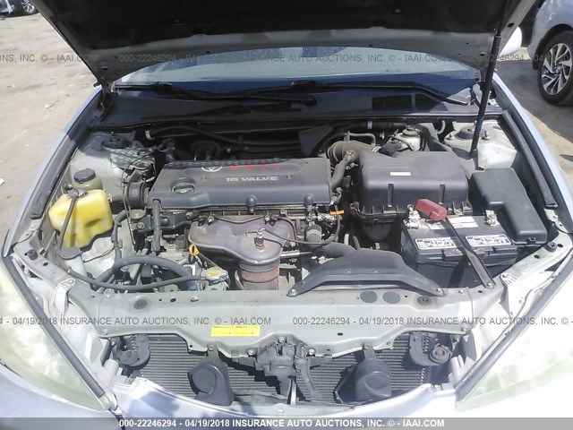 JTDBE32K130236638 - 2003 TOYOTA CAMRY LE/XLE SILVER photo 10