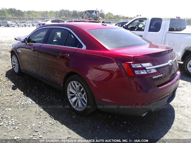 1FAHP2F80DG112050 - 2013 FORD TAURUS LIMITED MAROON photo 3