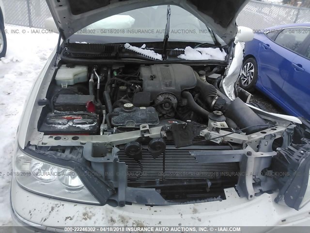 1LNHM81W04Y687640 - 2004 LINCOLN TOWN CAR EXECUTIVE/SIGNATURE თეთრი ფოტო 10