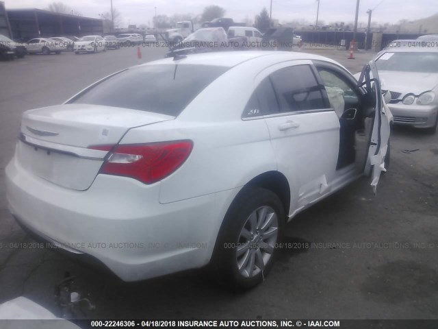 1C3CCBBB5CN302992 - 2012 CHRYSLER 200 TOURING WHITE photo 4